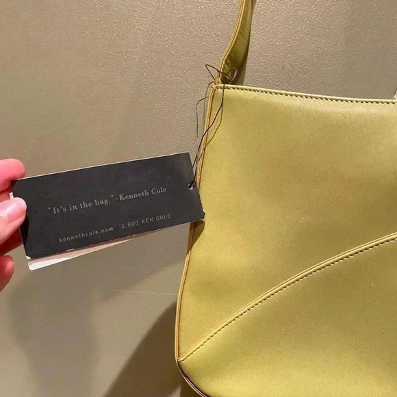 Y2K 90s GREEN KENNETH COLE SHOULDER BAG - Picture 6 of 6